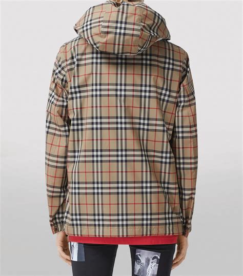 burberry jacket women with hood|burberry vintage check hooded jacket.